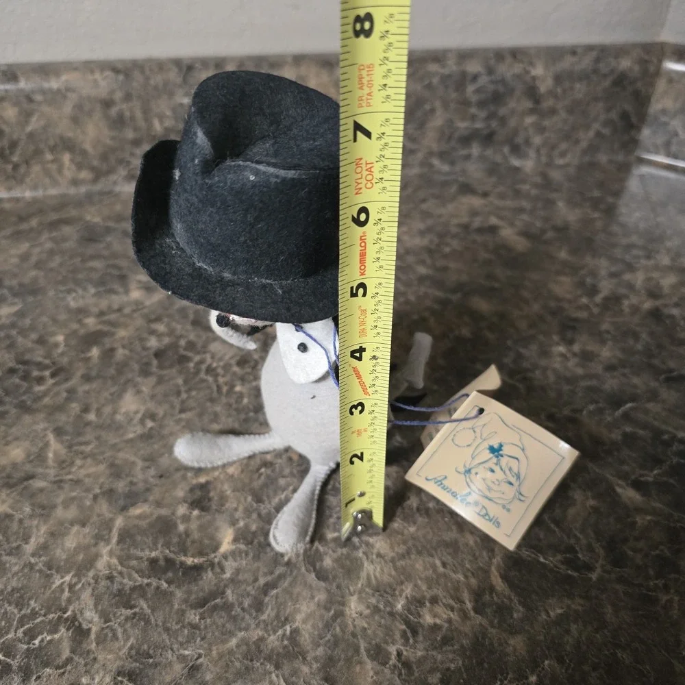 Annalee 1994 Gray Mouse - Black Top Hat and Tuxedo 7